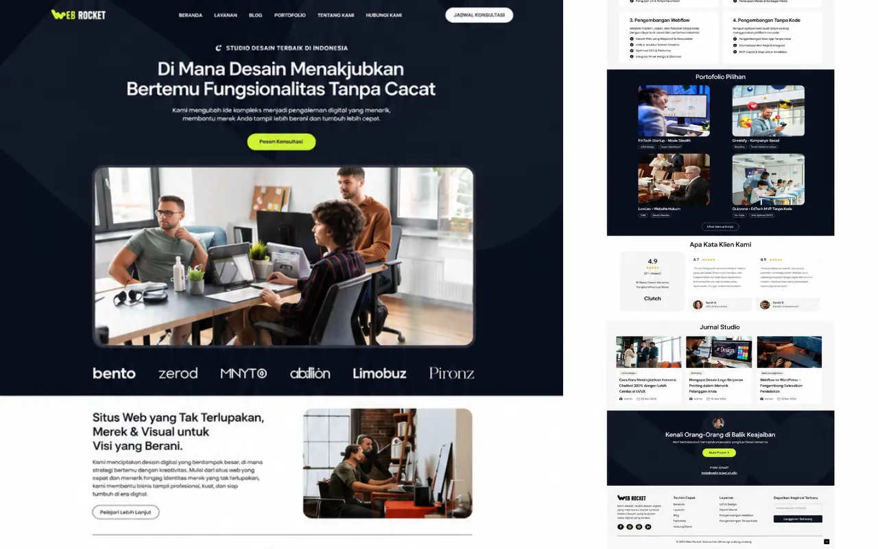 Company profile Langking Web Jasa Pembuatan website profesional Langking Creative Production Semarang Demak Jogja