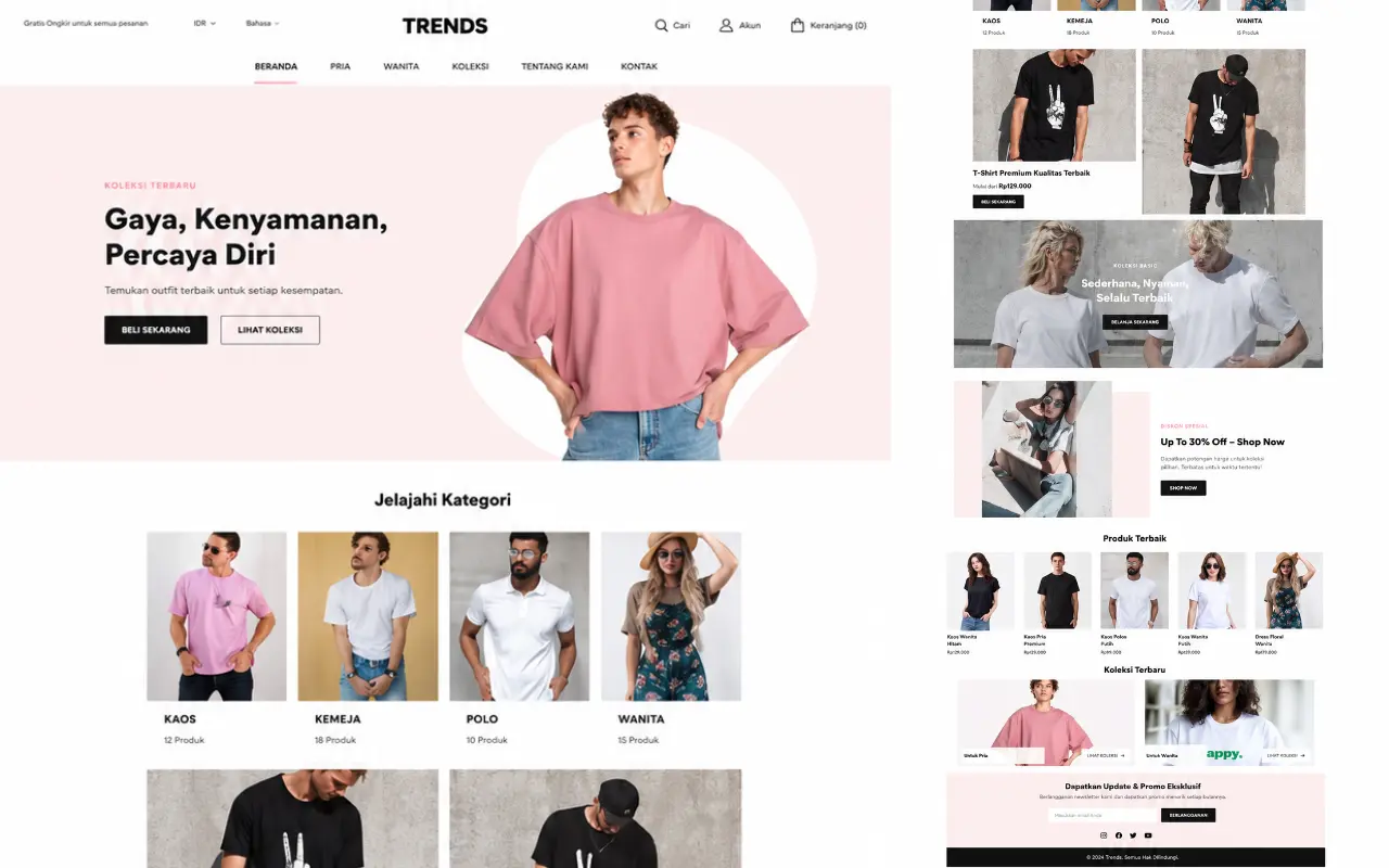 E-commerce Langking Web Jasa Pembuatan website profesional Langking Creative Production Semarang Demak Jogja