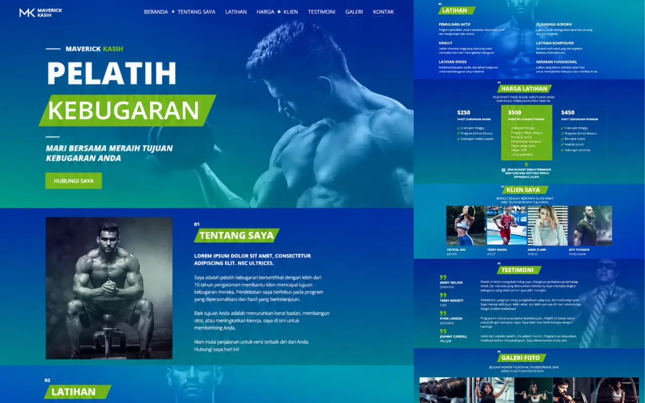 Landing Page Langking Web Jasa Pembuatan website profesional Langking Creative Production Semarang Demak Jogja