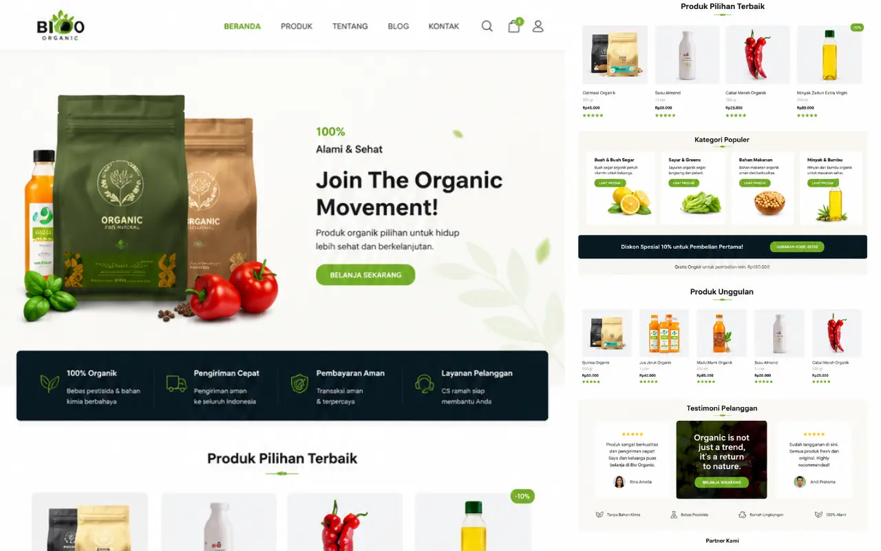 E-commerce Langking Web Jasa Pembuatan website profesional Langking Creative Production Semarang Demak Jogja
