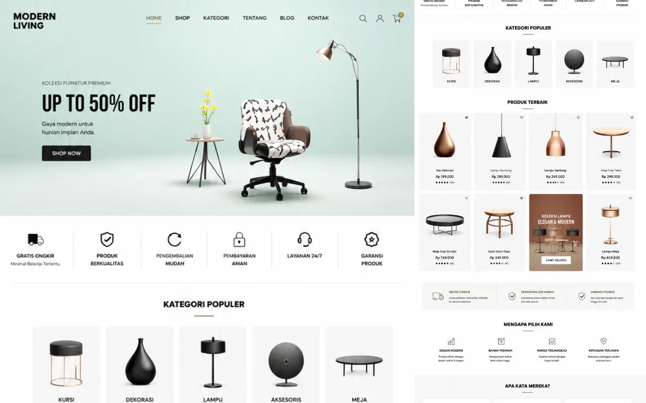 E-commerce Langking Web Jasa Pembuatan website profesional Langking Creative Production Semarang Demak Jogja