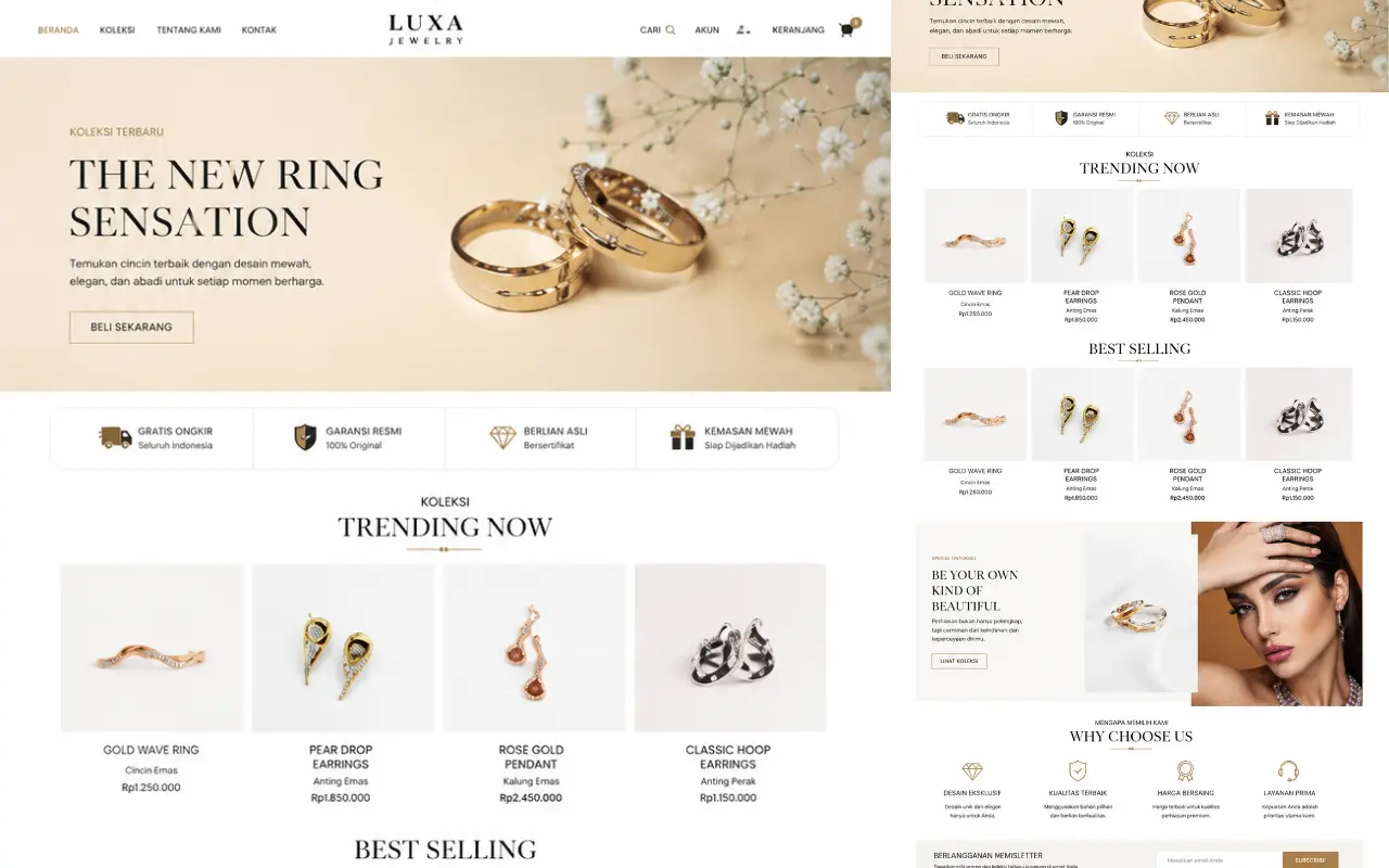 E-commerce Langking Web Jasa Pembuatan website profesional Langking Creative Production Semarang Demak Jogja