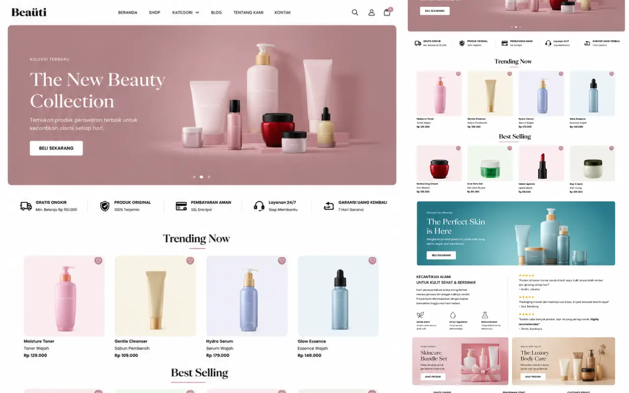 E-commerce Langking Web Jasa Pembuatan website profesional Langking Creative Production Semarang Demak Jogja